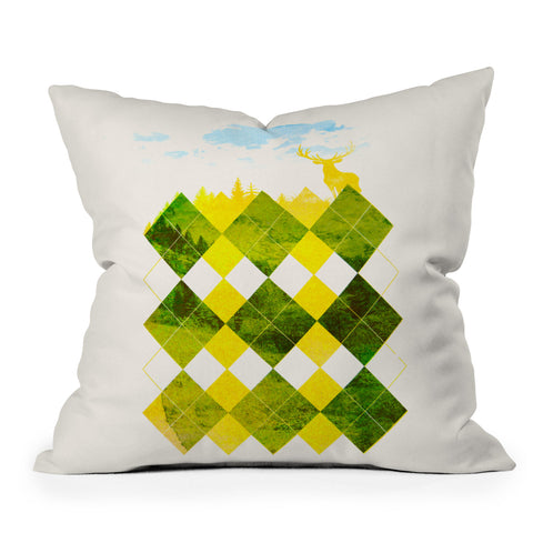 Robert Farkas Elegant Forest Throw Pillow