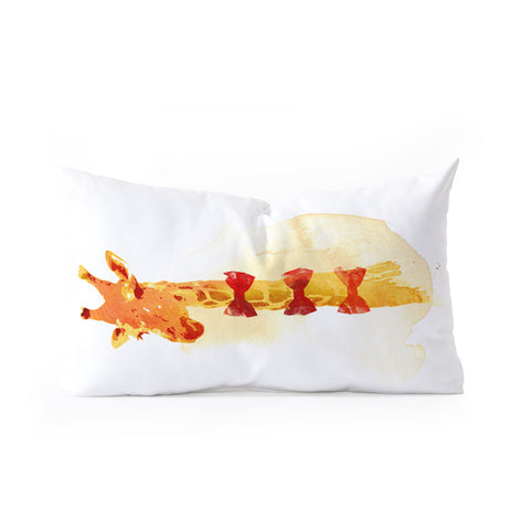 Robert Farkas Elegant Giraffe Oblong Throw Pillow