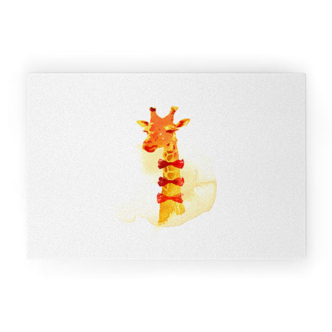 Robert Farkas Elegant Giraffe Welcome Mat