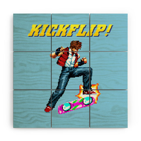 Robert Farkas Epic Kickflip Wood Wall Mural