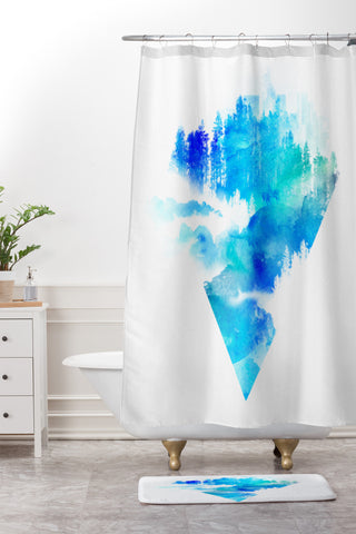 Robert Farkas Escape From Town Shower Curtain And Mat