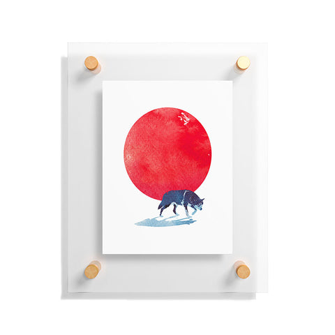 Robert Farkas Fear the red Floating Acrylic Print