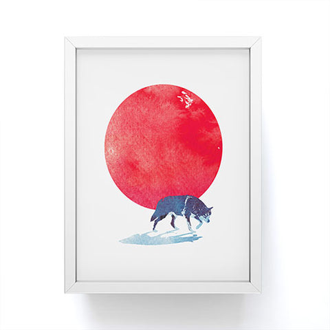 Robert Farkas Fear the red Framed Mini Art Print