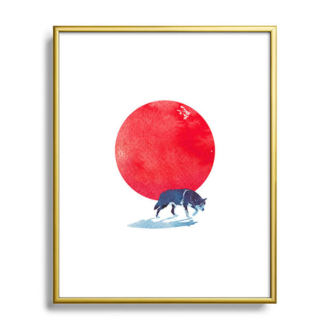 Robert Farkas Fear the red Metal Framed Art Print