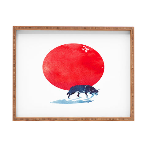Robert Farkas Fear the red Rectangular Tray