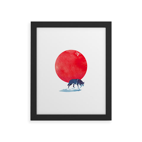 Robert Farkas Fear the red Framed Art Print