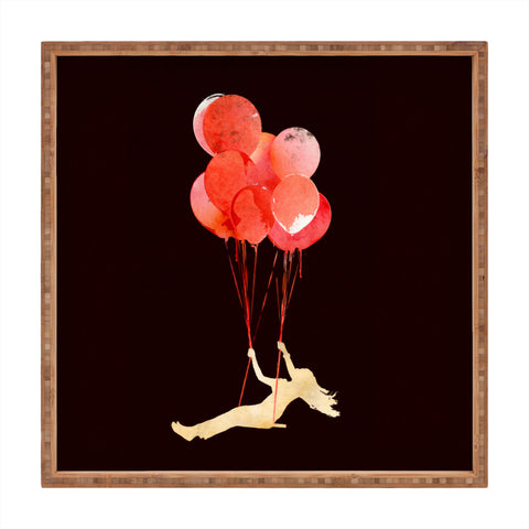 Robert Farkas Fly The Hell Away Square Tray