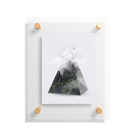 Robert Farkas Forest triangle Floating Acrylic Print