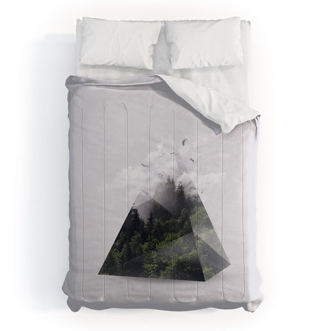 Robert Farkas Forest triangle Comforter
