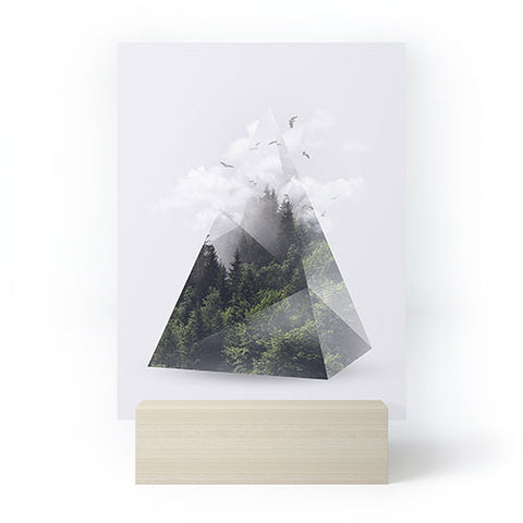 Robert Farkas Forest triangle Mini Art Print