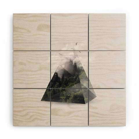 Robert Farkas Forest triangle Wood Wall Mural