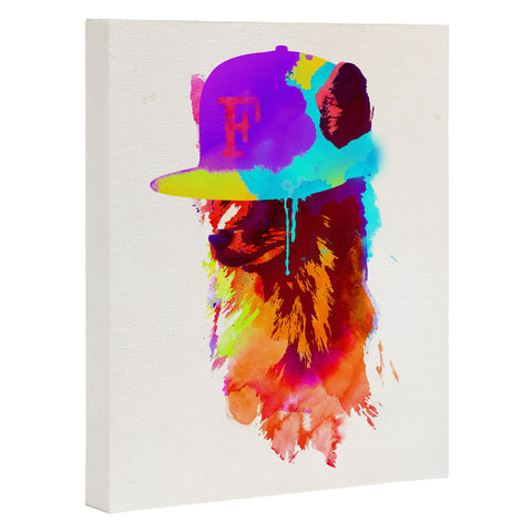 Robert Farkas Foxeys Favorite Cap Art Canvas