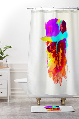 Robert Farkas Foxeys Favorite Cap Shower Curtain And Mat