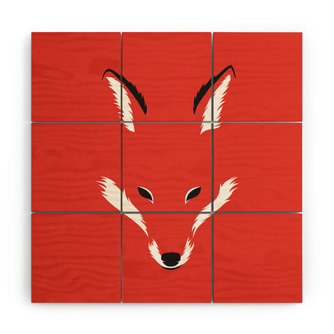 Robert Farkas Foxy shape Wood Wall Mural