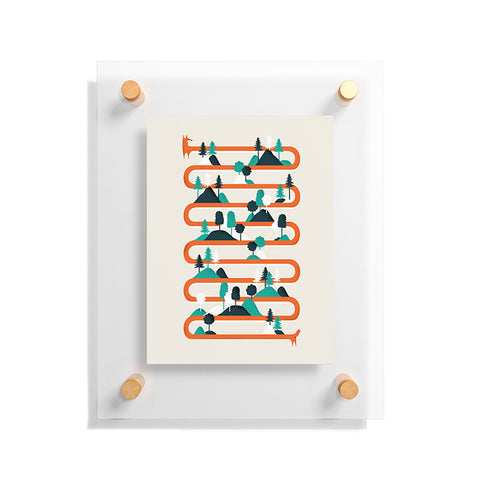 Robert Farkas Foxy Stripes Floating Acrylic Print