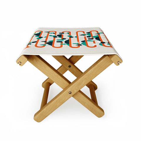 Robert Farkas Foxy Stripes Folding Stool