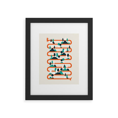 Robert Farkas Foxy Stripes Framed Art Print