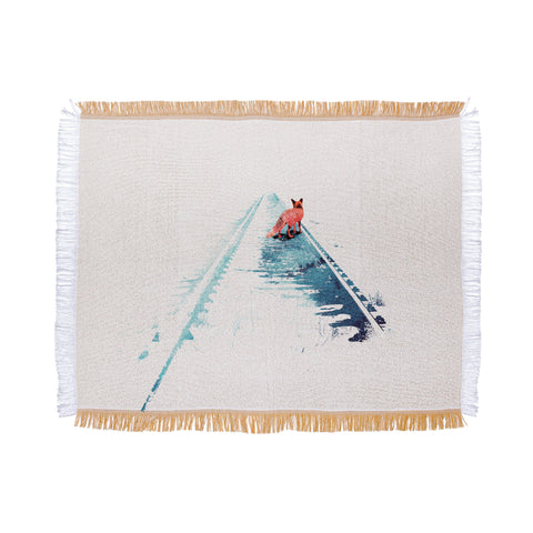Robert Farkas From nowhere to nowhere Throw Blanket