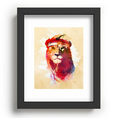 Robert Farkas Gym Lion Recessed Framing Rectangle
