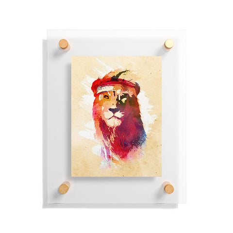 Robert Farkas Gym Lion Floating Acrylic Print