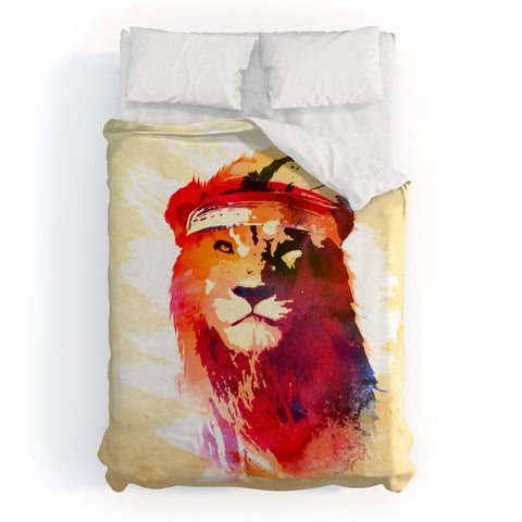 Robert Farkas Gym Lion Duvet Cover