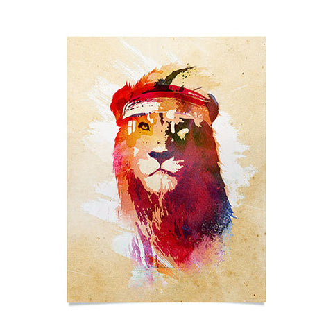 Robert Farkas Gym Lion Poster