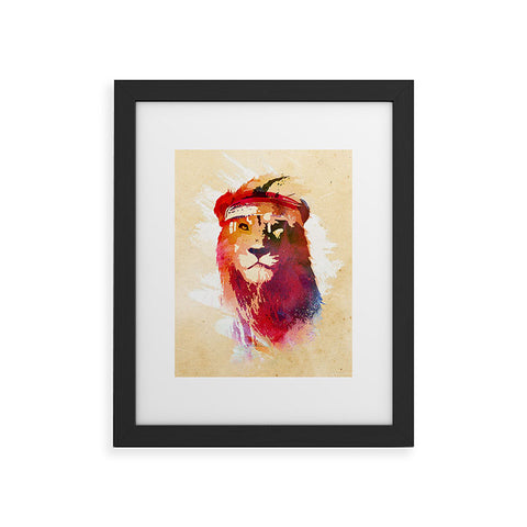 Robert Farkas Gym Lion Framed Art Print