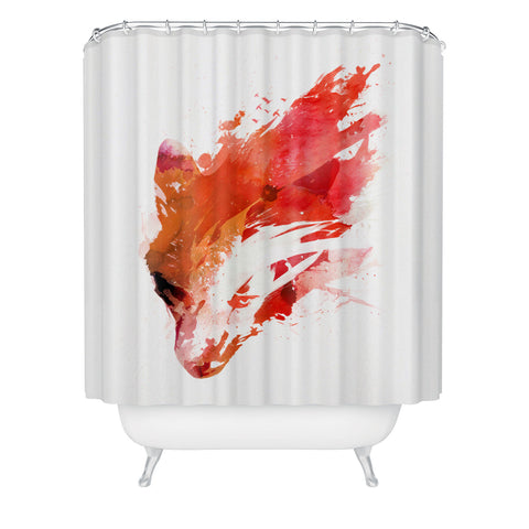 Robert Farkas Hungry Fox Shower Curtain