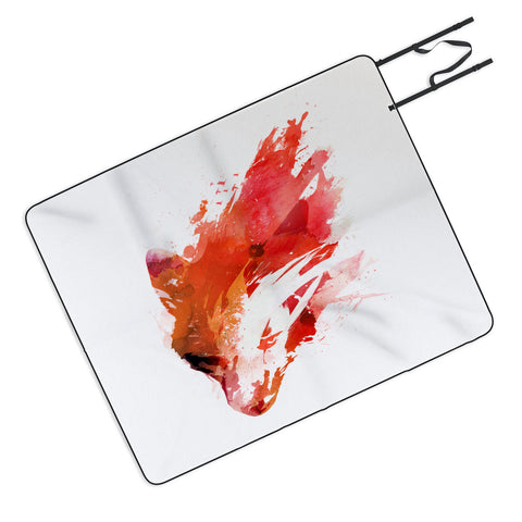 Robert Farkas Hungry Fox Picnic Blanket