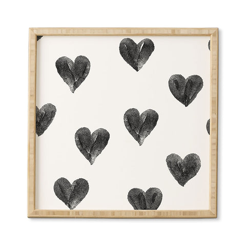 Robert Farkas I drew a few hearts for you Framed Wall Art