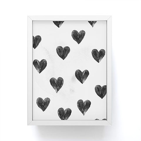 Robert Farkas I drew a few hearts for you Framed Mini Art Print