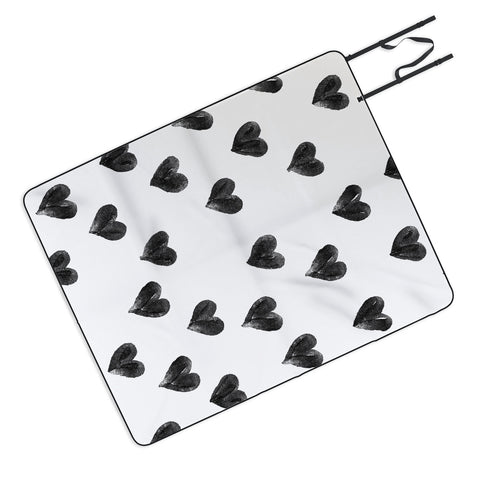 Robert Farkas I drew a few hearts for you Picnic Blanket