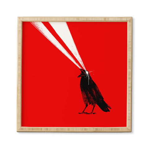 Robert Farkas Laser crow Framed Wall Art