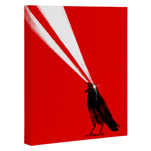 Robert Farkas Laser crow Art Canvas