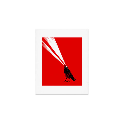 Robert Farkas Laser crow Art Print