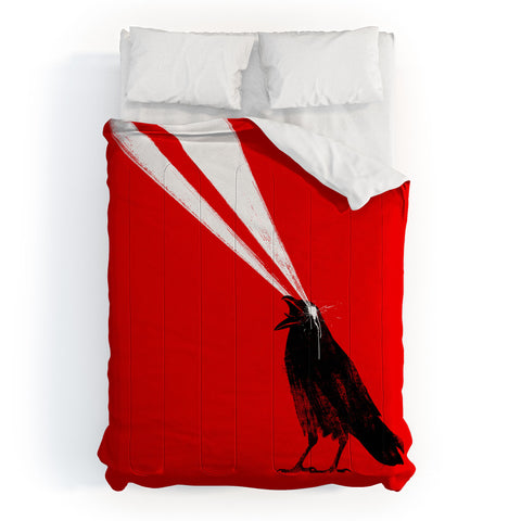 Robert Farkas Laser crow Comforter