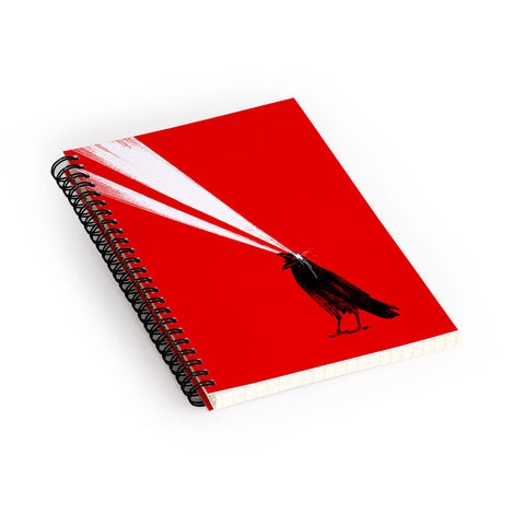 Robert Farkas Laser crow Spiral Notebook