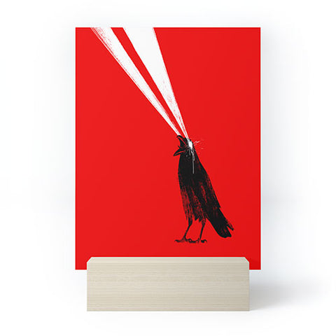 Robert Farkas Laser crow Mini Art Print