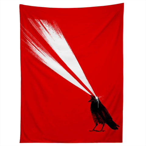 Robert Farkas Laser crow Tapestry