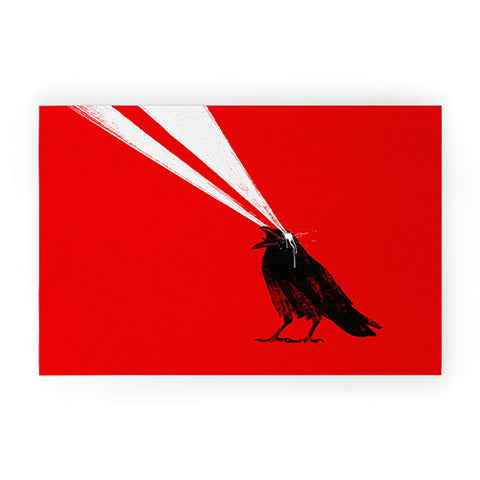 Robert Farkas Laser crow Welcome Mat