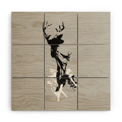 Robert Farkas Last time I was a deer Wood Wall Mural