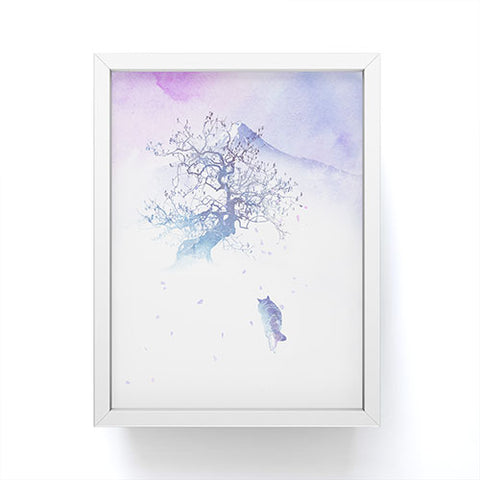 Robert Farkas Long way to fuji Framed Mini Art Print