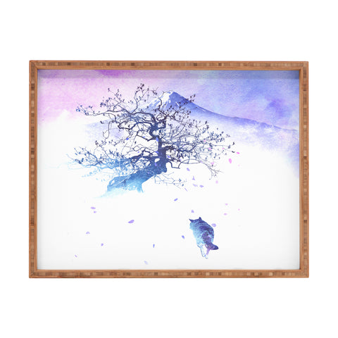 Robert Farkas Long way to fuji Rectangular Tray