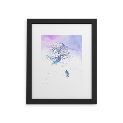 Robert Farkas Long way to fuji Framed Art Print