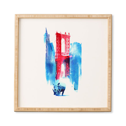 Robert Farkas Manhattan Bridge Framed Wall Art