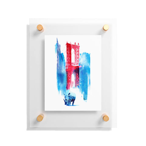 Robert Farkas Manhattan Bridge Floating Acrylic Print