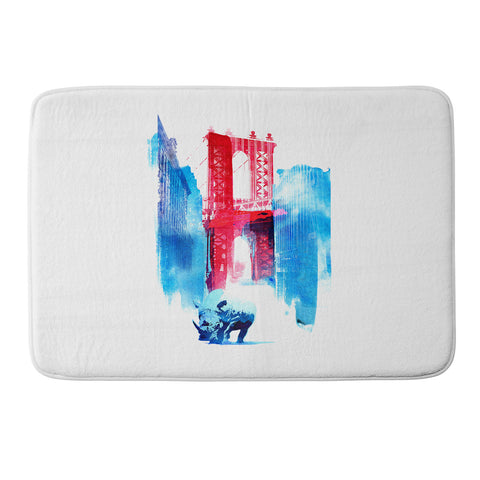 Robert Farkas Manhattan Bridge Memory Foam Bath Mat