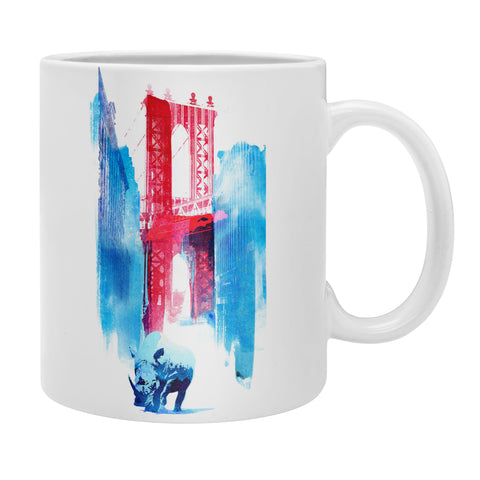 Robert Farkas Manhattan Bridge Coffee Mug