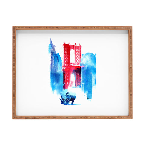 Robert Farkas Manhattan Bridge Rectangular Tray