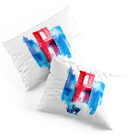 Robert Farkas Manhattan Bridge Pillow Shams